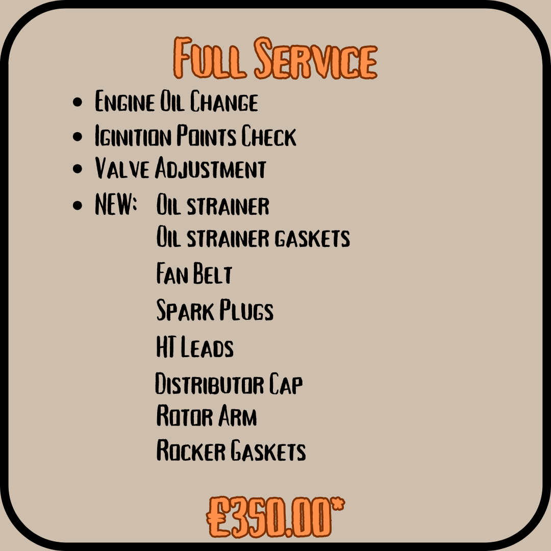 aircooled VW service option 3 details